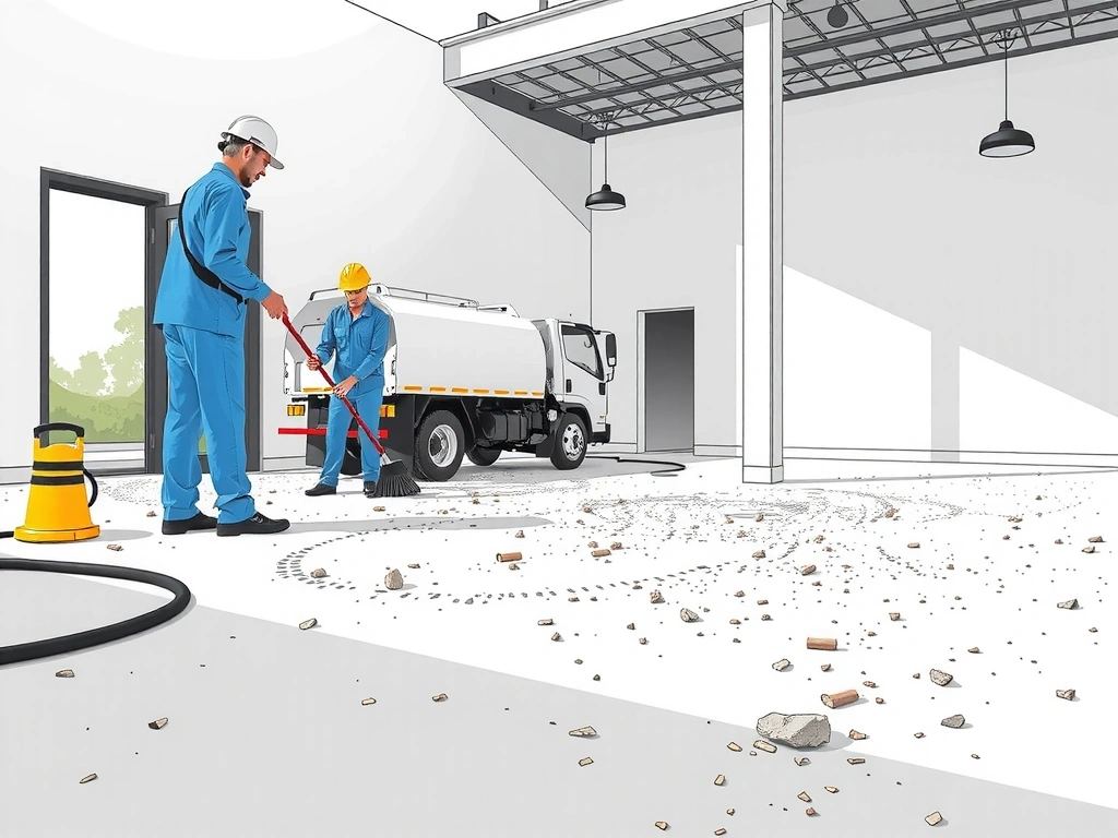 Post-construction cleaning service