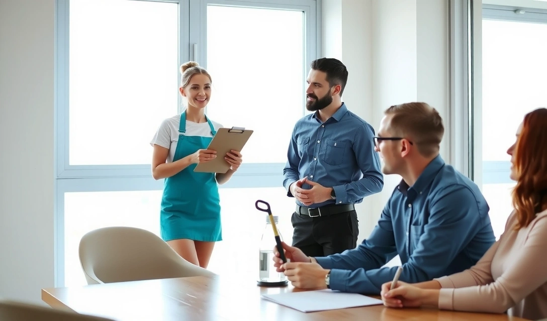 Professional cleaning quote consultation