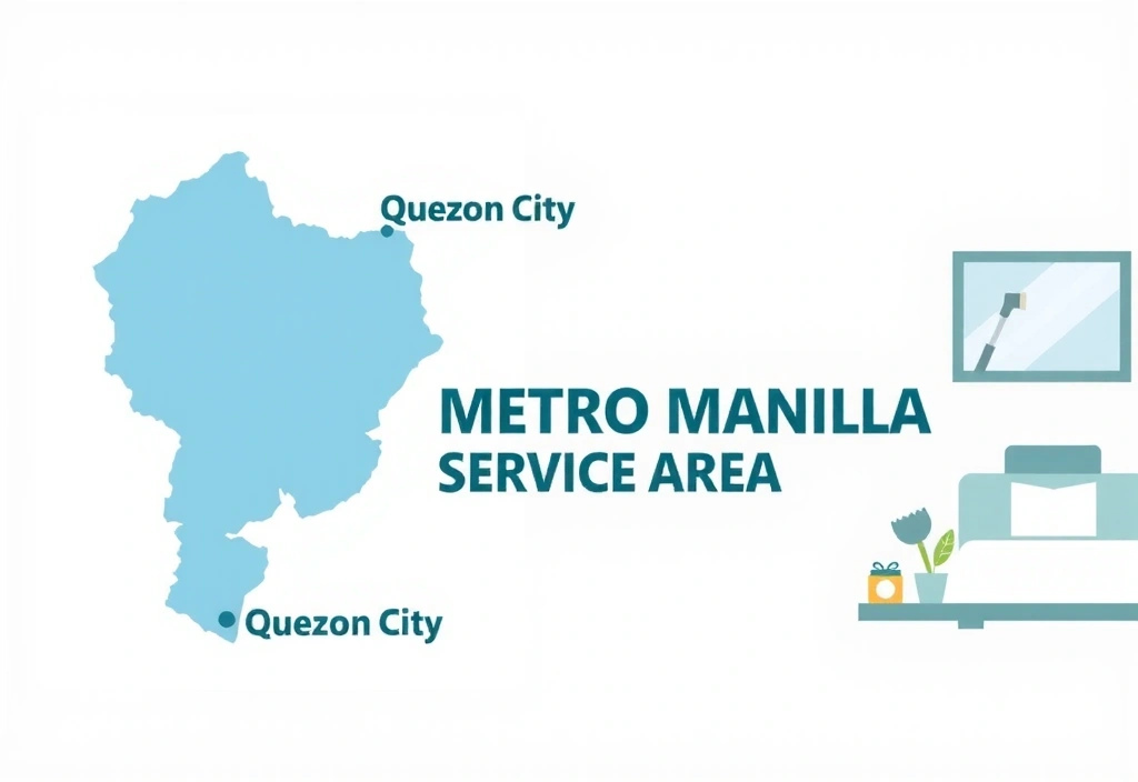 Service coverage area map